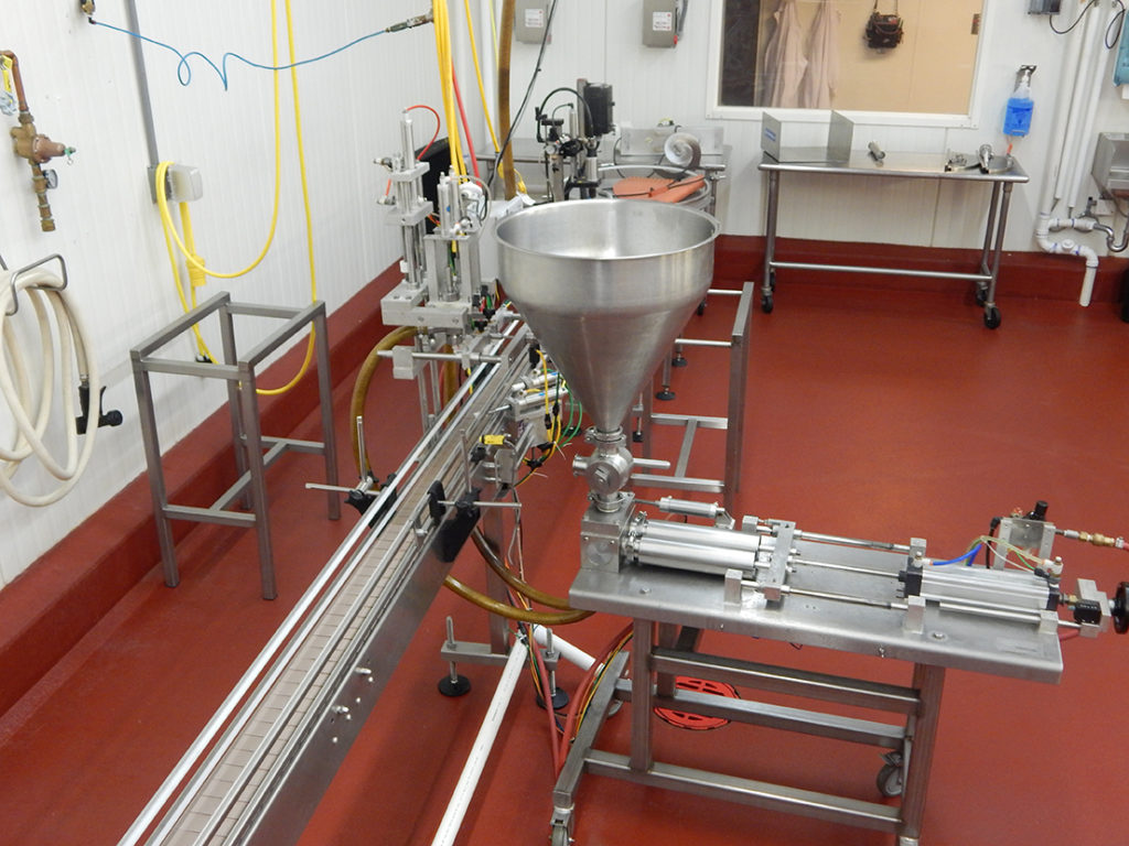 Automated filling and packaging line
