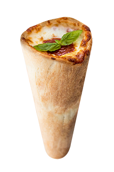 Rolled up pizza