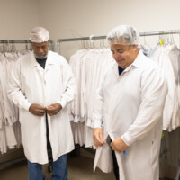 Gowning Area prior to going into Production